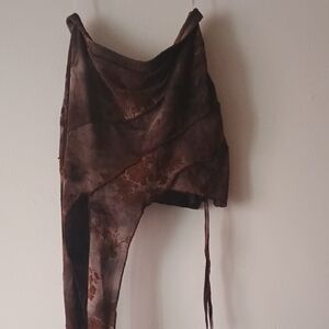 Brown Asymmetrical Skirt